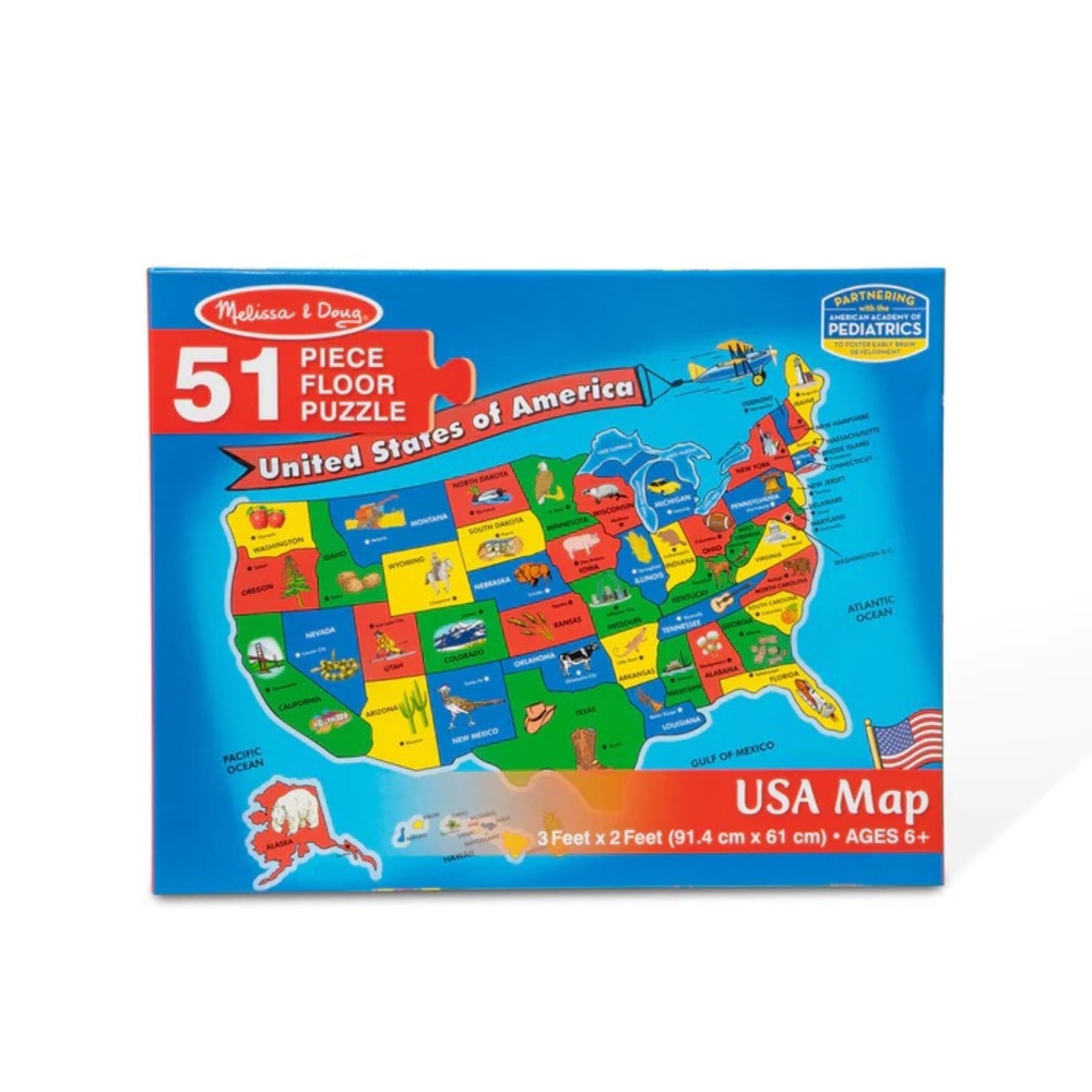 Melissa & Doug USA Floor Map Puzzle